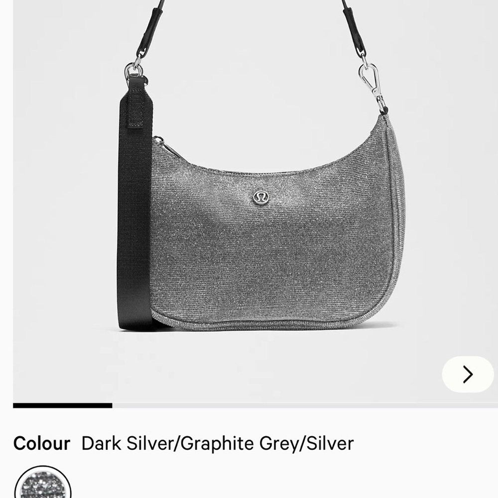 New Lulu City Essentials Small Shoulder Bag 3L *Glitter